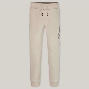 Tommy Hilfiger Jogger Sweatpants Little Boys 4-5 Ecru Logo Drawstring Pocket EUC